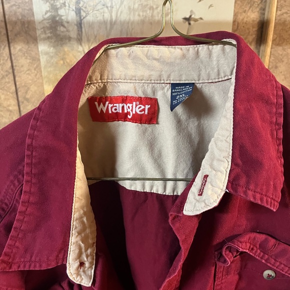 Wrangler Red Button-Up Shirt - Picture 2 of 5